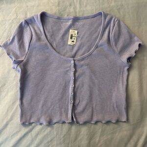 BNWT Aeropostale purple crop top. Size Large